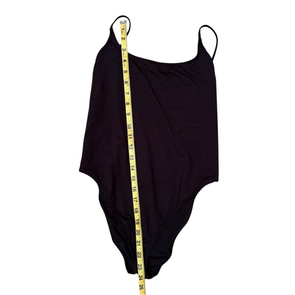 J. Crew Playa Super-Scoopback One-Piece Swimsuit Black Size M Classic Strap - Picture 5 of 7